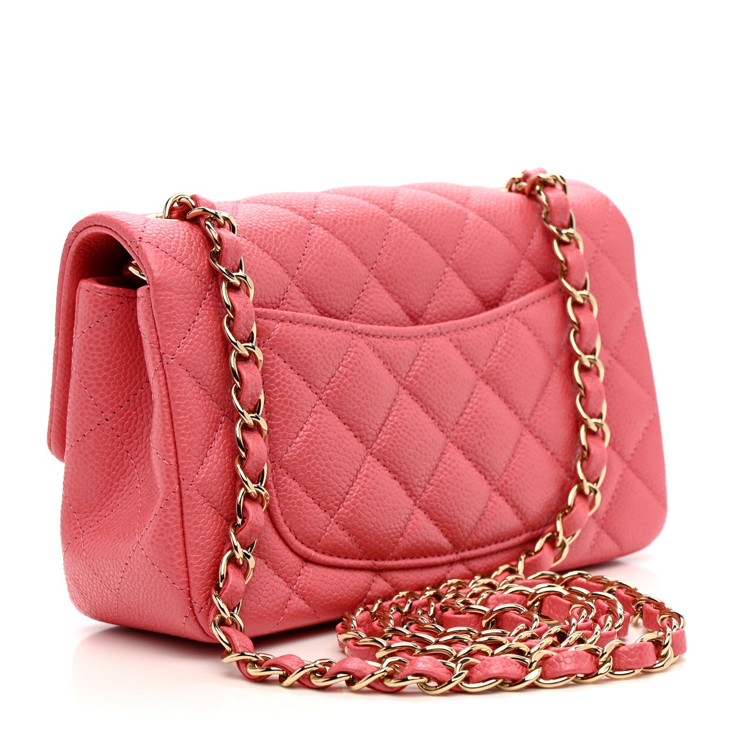 Chanel Iridescent Caviar Quilted Mini Rectangular Flap Pink 3 of 11