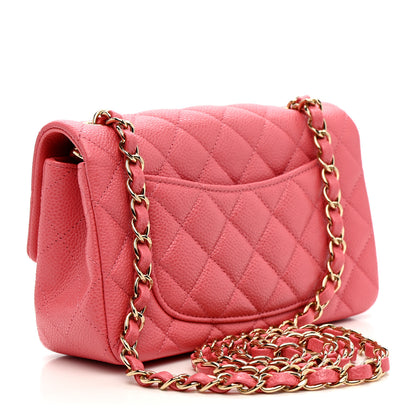 Chanel Iridescent Caviar Quilted Mini Rectangular Flap Pink 3 of 11