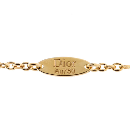 Christian Dior 18K Yellow Gold Diamond Mother of Pearl Rose Des Vents 3-Station Necklace 5 of 7