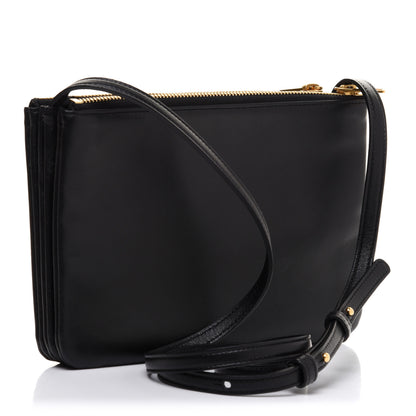 Celine Lambskin Small Trio Crossbody Bag Black 3 of 10