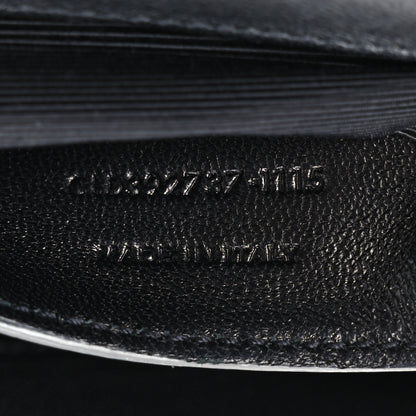 Saint Laurent Matelasse Chevron Monogram Monochrome Medium College Bag  Black 8 of 11