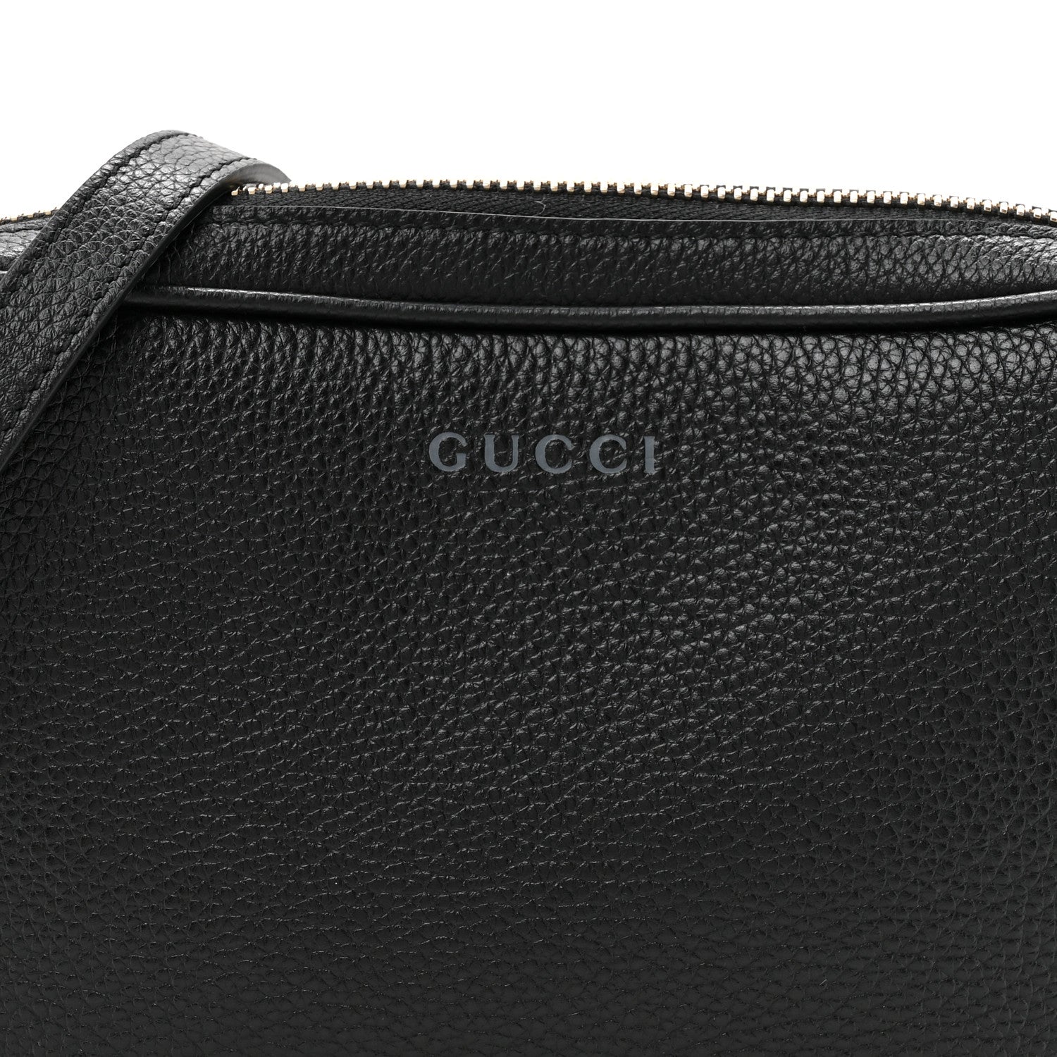 Gucci Pebbled Calfskin Shoulder Bag  Black 8 of 10