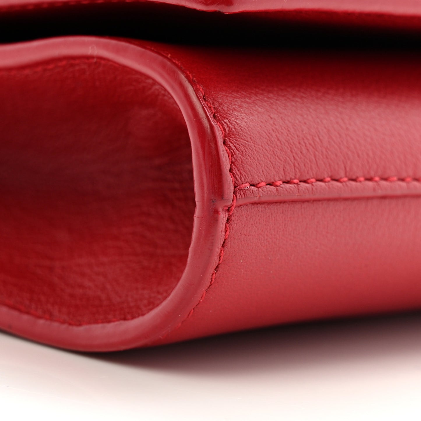 Calfskin Monogram Large Belle De Jour Clutch Red