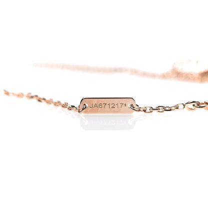 Van Cleef & Arpels 18K Rose Gold Vintage Alhambra Pendant Necklace 5 of 6