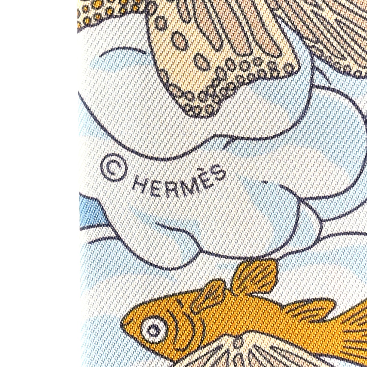 Silk Sur Mon Nuage Twilly Creme Bleu Ciel Orange