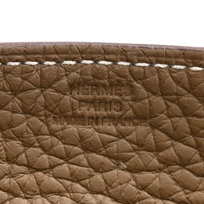 Hermes Taurillon Clemence Mini Mises et Relances Change Tray Etoupe 5 of 7