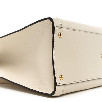 Gucci Wonka Grain Calfskin Medium Diana Tote Bag Mystic White Orange Fluo 17 of 19
