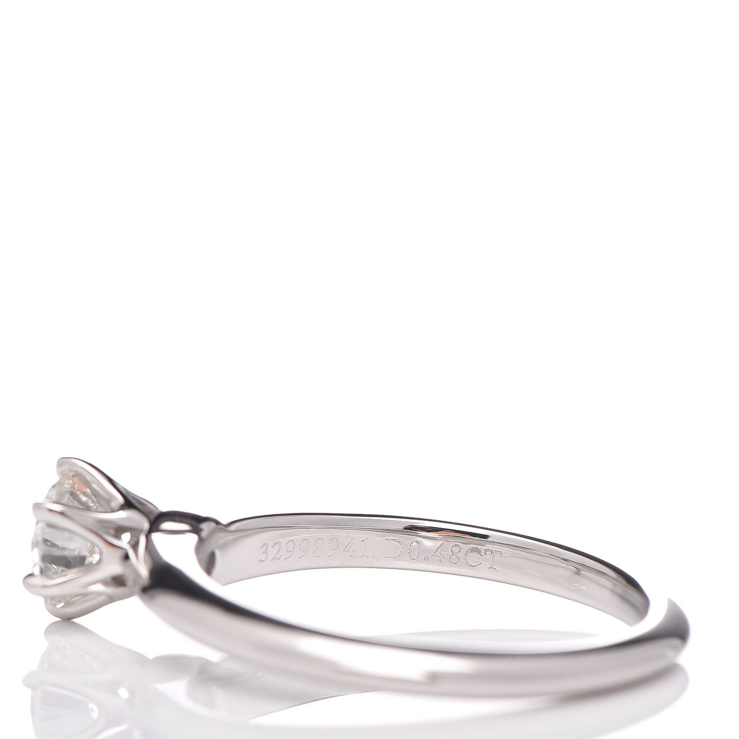 Platinum Diamond .48ct Solitaire Engagement 49 4.75