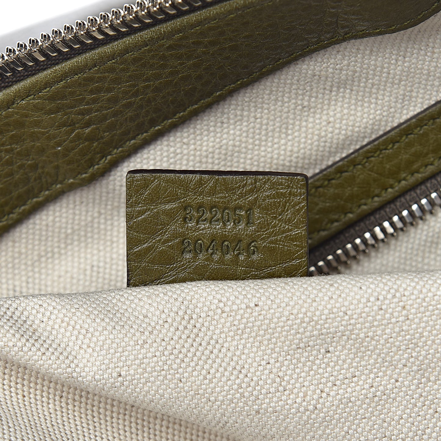 Pebbled Calfskin Tote Dark Green