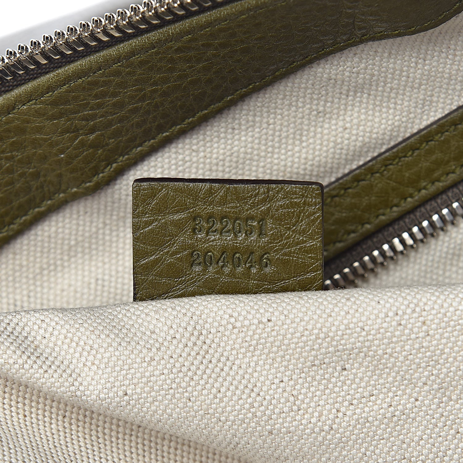 Gucci Pebbled Calfskin Tote Dark Green 7 of 15