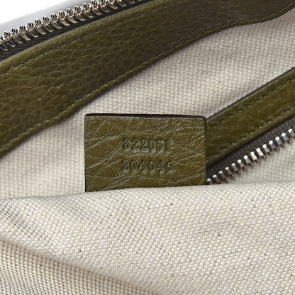 Gucci Pebbled Calfskin Tote Dark Green 7 of 15