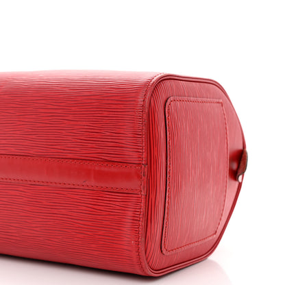 Louis Vuitton Epi Speedy 25 Castillan Red 10 of 11