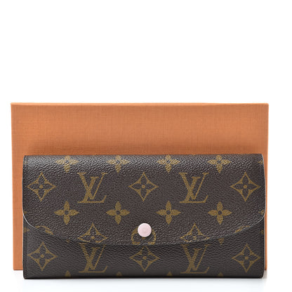 Louis Vuitton Monogram Emilie Wallet Rose Ballerine 11 of 13