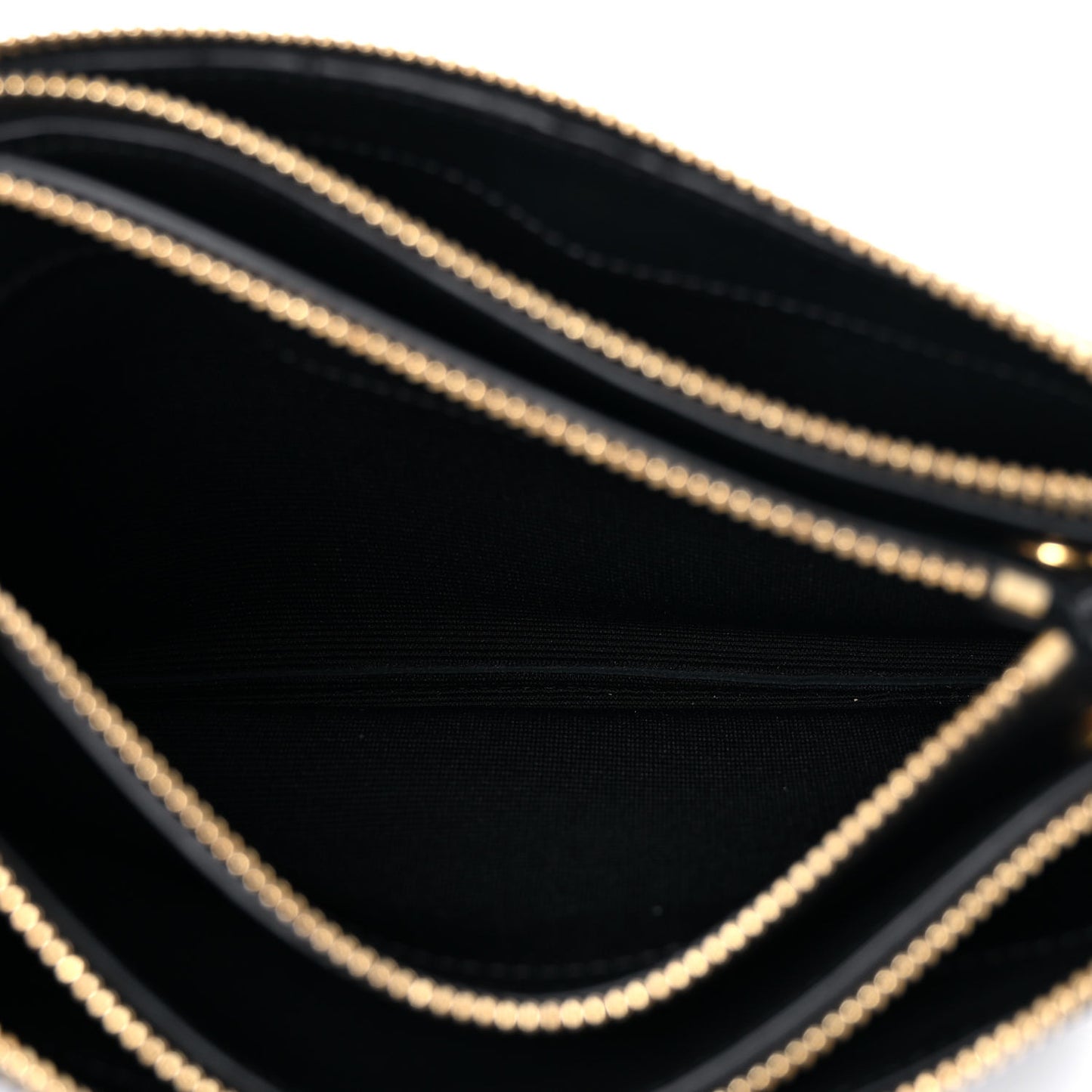 Lambskin Small Trio Crossbody Bag Black