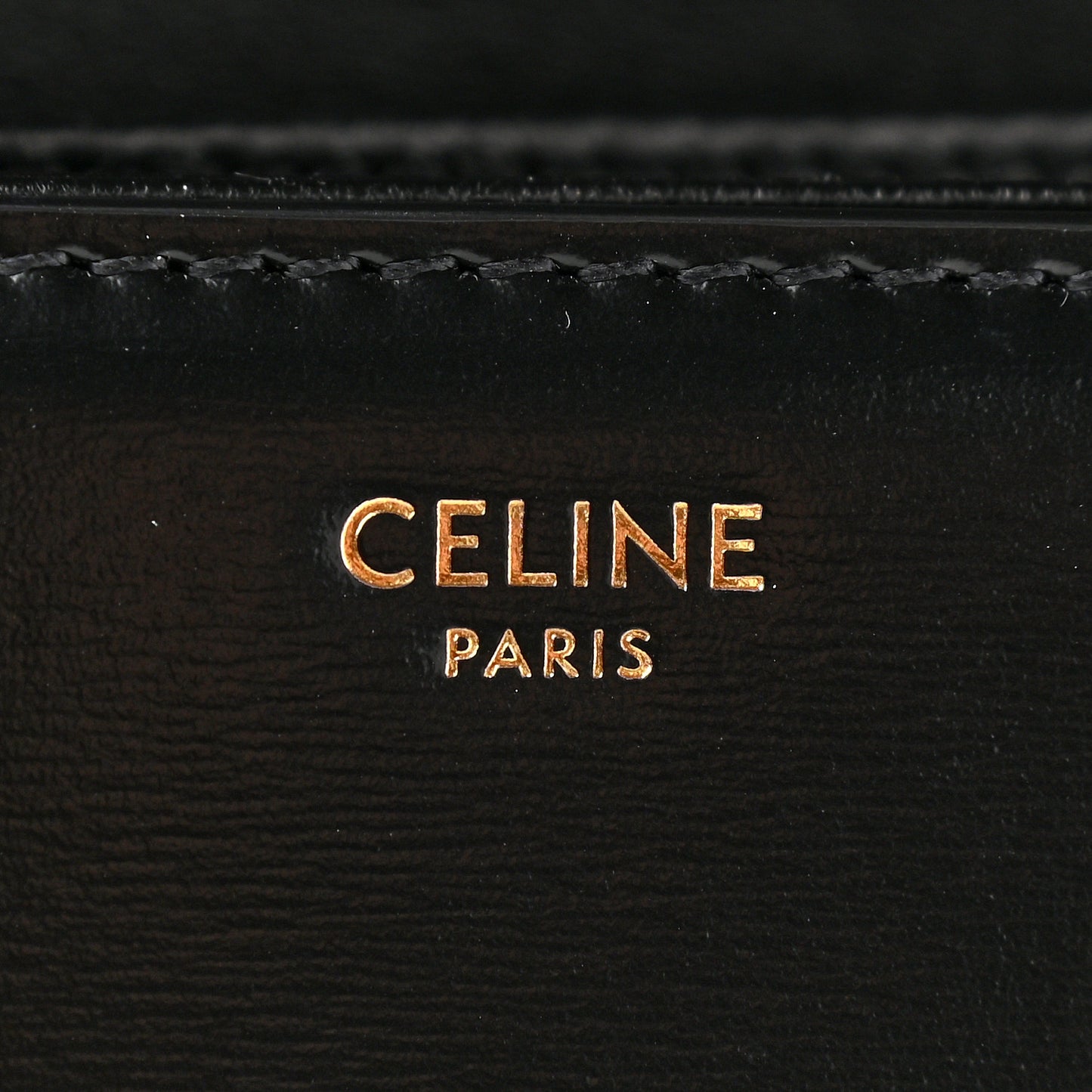Shiny Calfskin Medium Triomphe Black