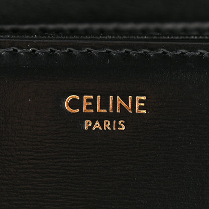 Celine Shiny Calfskin Medium Triomphe Black 6 of 9