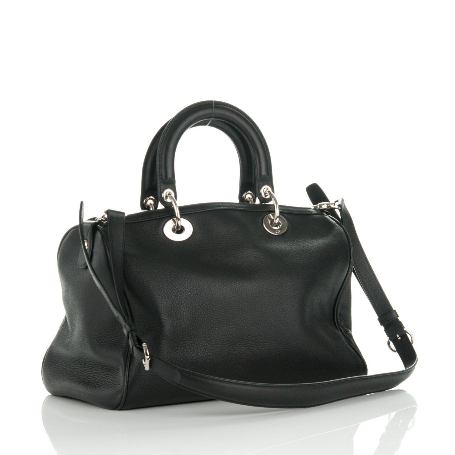 Christian Dior Smooth Deerskin Granville Polochon Black 4 of 8