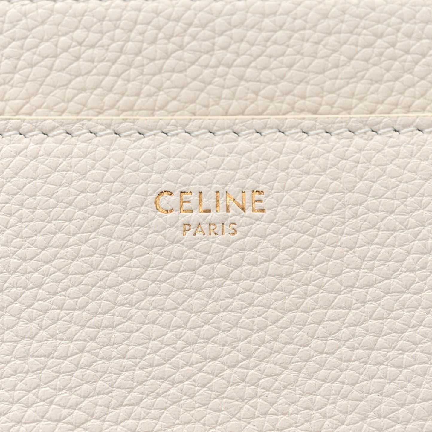 Grained Calfskin Small 16 Top Handle Bag White
