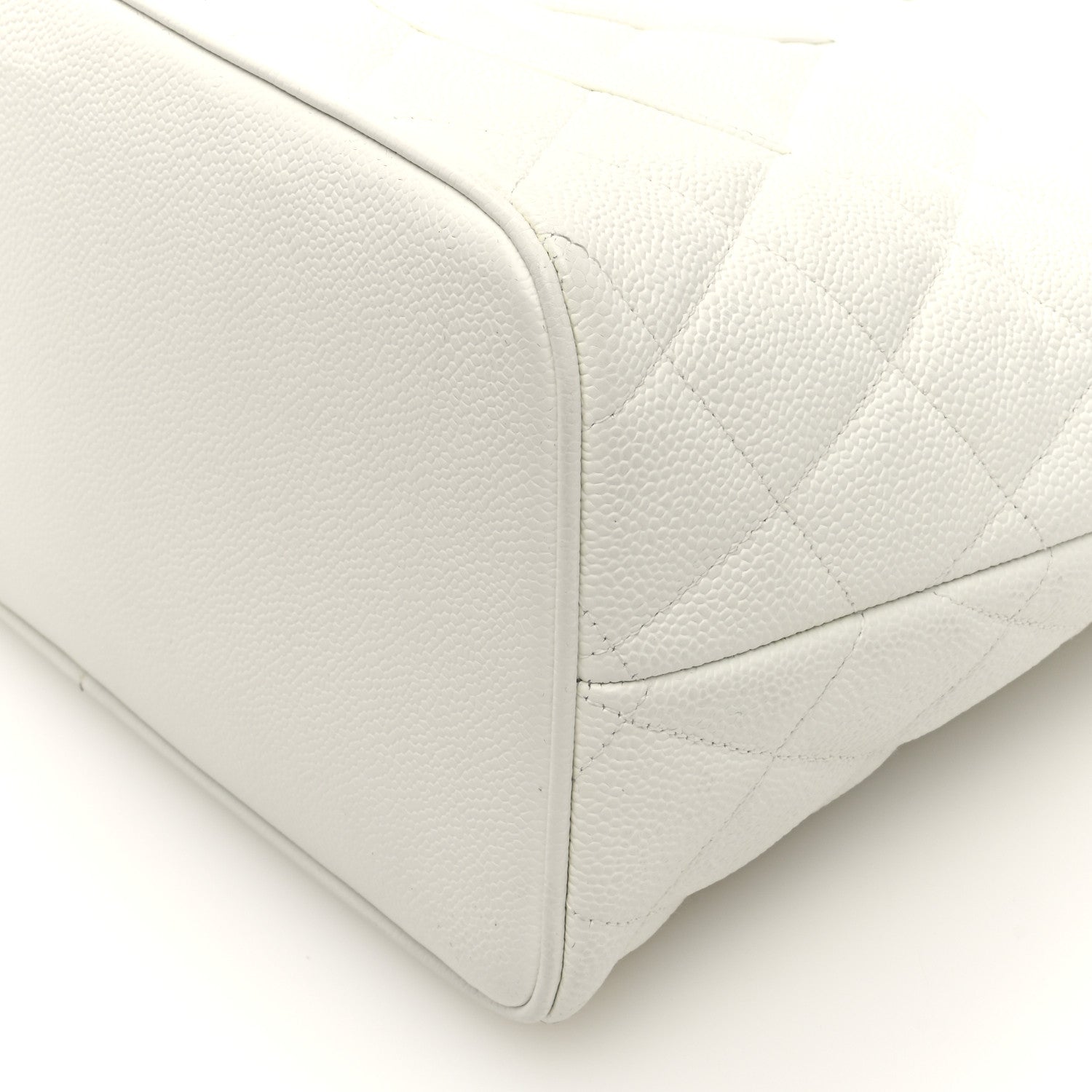 Chanel Caviar Quilted Medallion Tote White 10 of 11