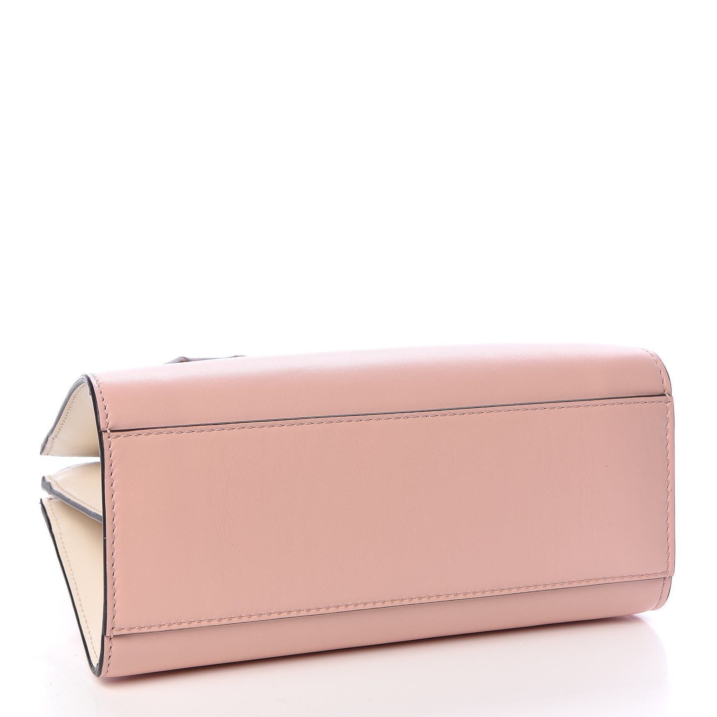 Nappa Bamboo Web Mini Nymphaea Top Handle Bag Perfect Pink Mystic White