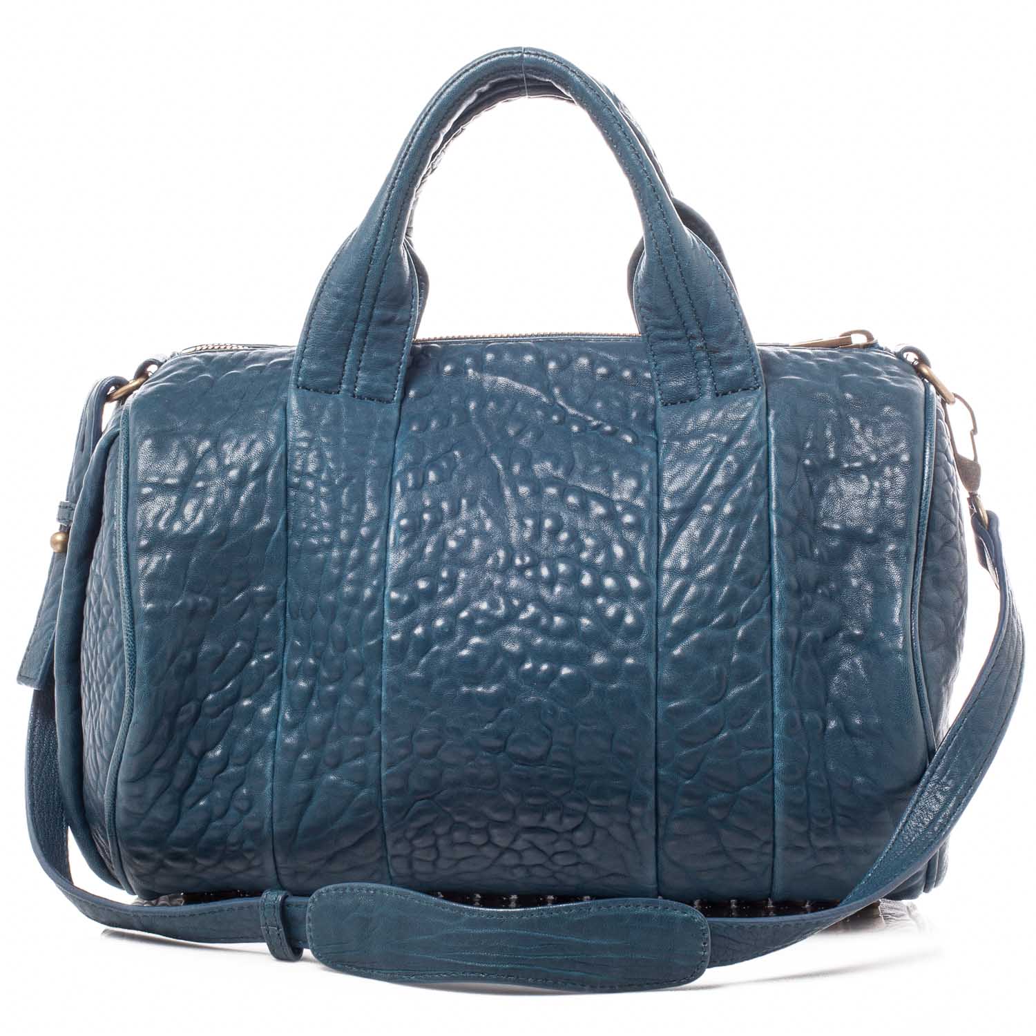 Alexander Wang Leather Rocco Duffel Petrol 1 of 8