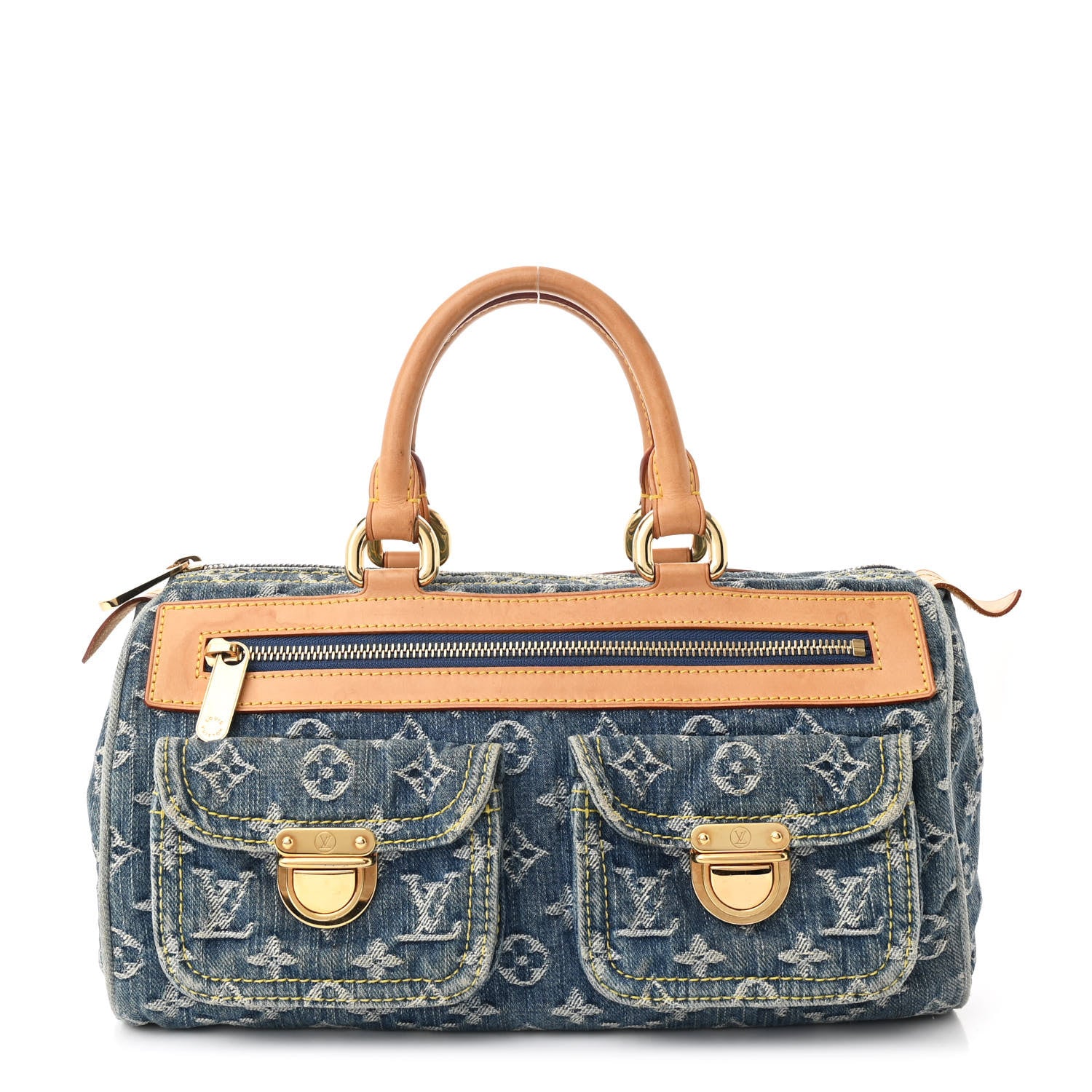 Louis Vuitton Monogram Denim Neo Speedy Blue 1 of 12