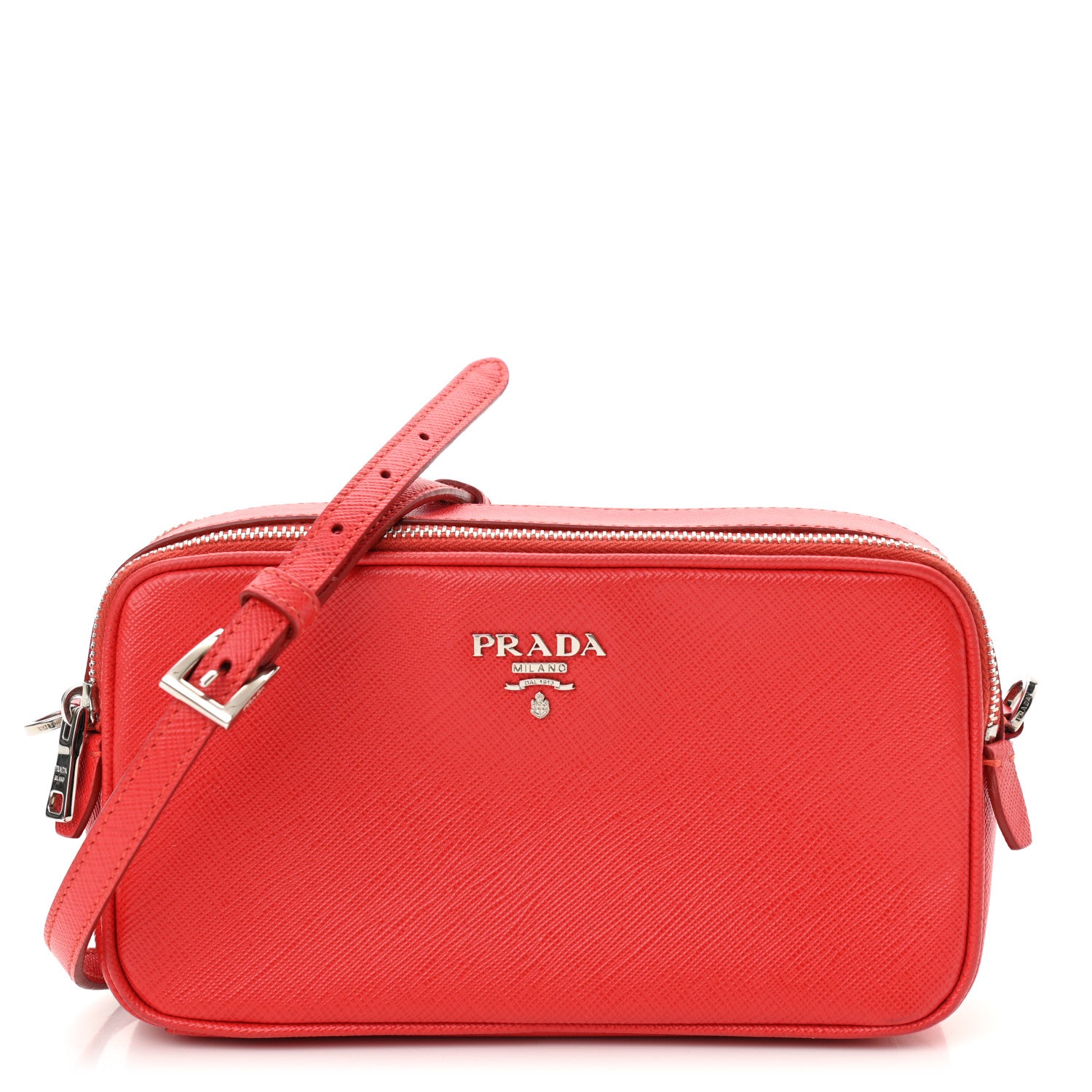 Prada Saffiano Mini Camera Crossbody Lacca 1 of 12