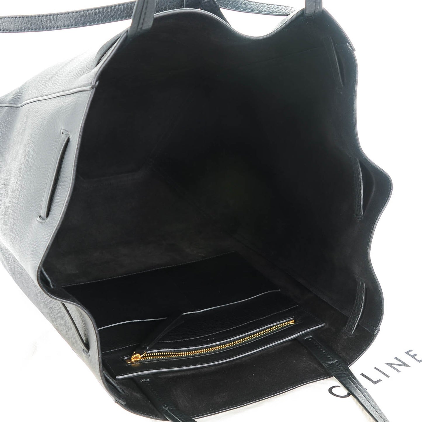 Soft Grained Calfskin Medium Cabas Phantom Black