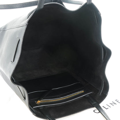 Celine Soft Grained Calfskin Medium Cabas Phantom Black 5 of 8