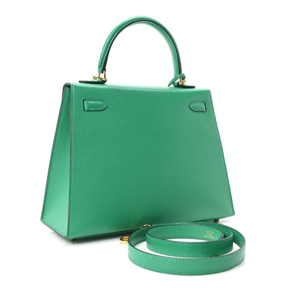 Hermes Chevre Chamkila Kelly Sellier 25 Menthe 3 of 11