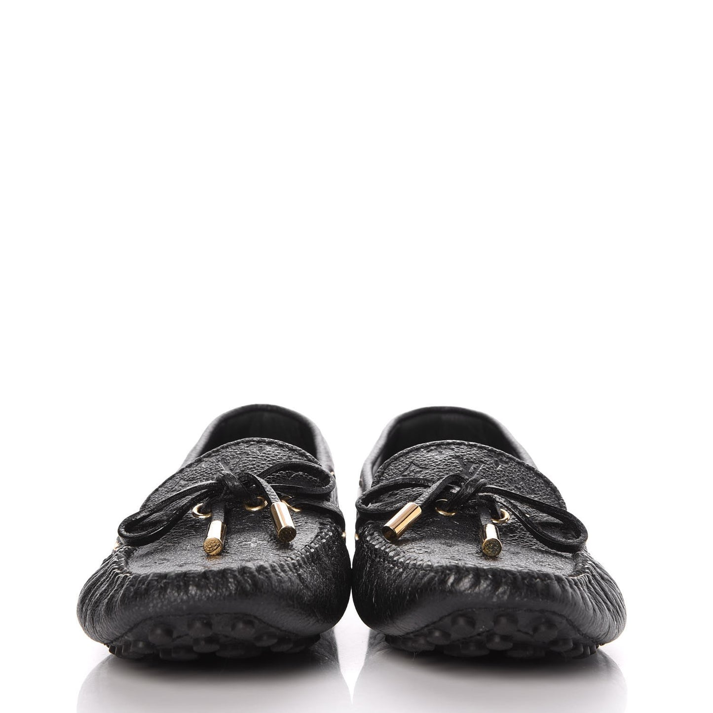 Calfskin Monogram Gloria Loafers 40 Black