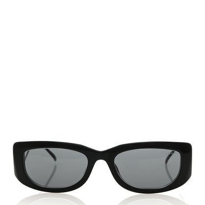 Prada Acetate Sunglasses SPR 14Y Black Slate Gray 2 of 9