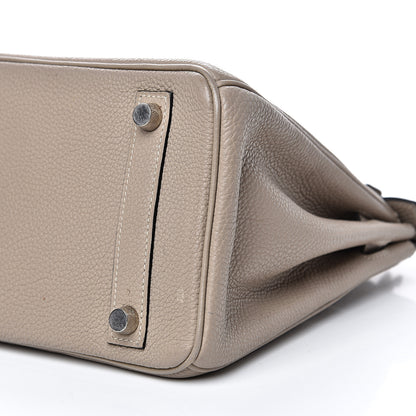 Hermes Togo Birkin 25 Gris Tourterelle 31 of 33