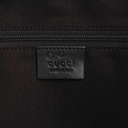 Gucci Denim Monogram Large Half Moon Hobo Dark Brown 6 of 7