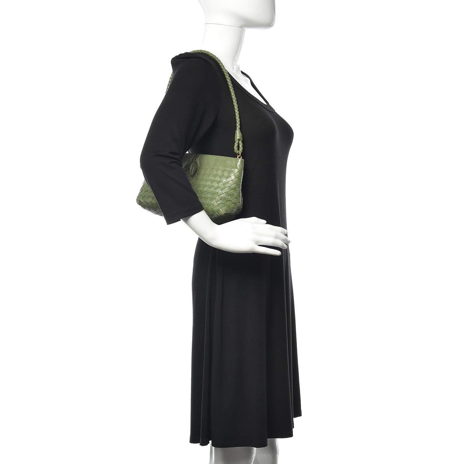 Bottega Veneta Nappa Intrecciato Mini Shoulder Bag Foglia 2 of 15