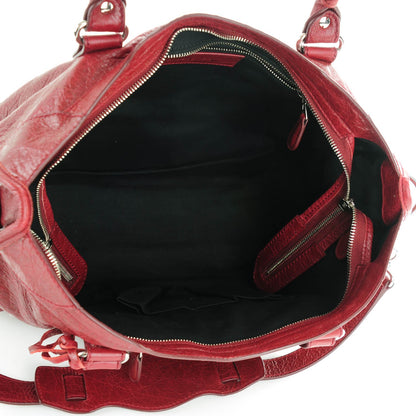Balenciaga Agneau Giant 12 Silver Hardware City Rouge Cerise 6 of 8