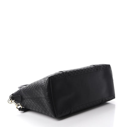 Gucci Soft Microguccissima Small Zippered Satchel Black 5 of 12