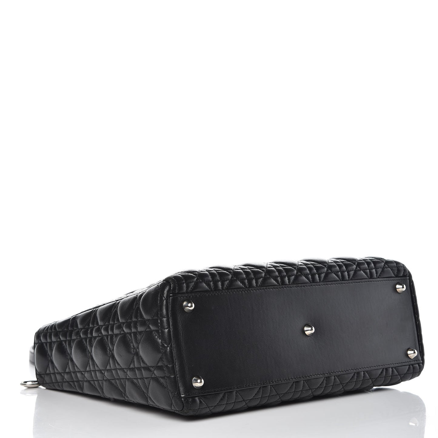 Lambskin Cannage Large Lady Dior Black