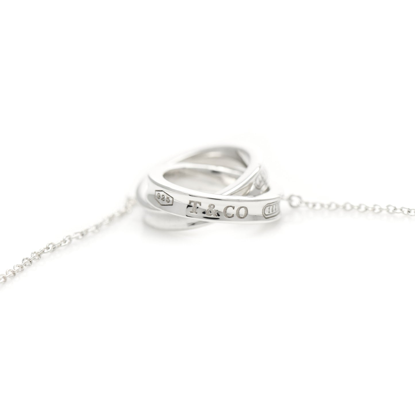 Sterling Silver 1837 Interlocking Circles Pendant Necklace