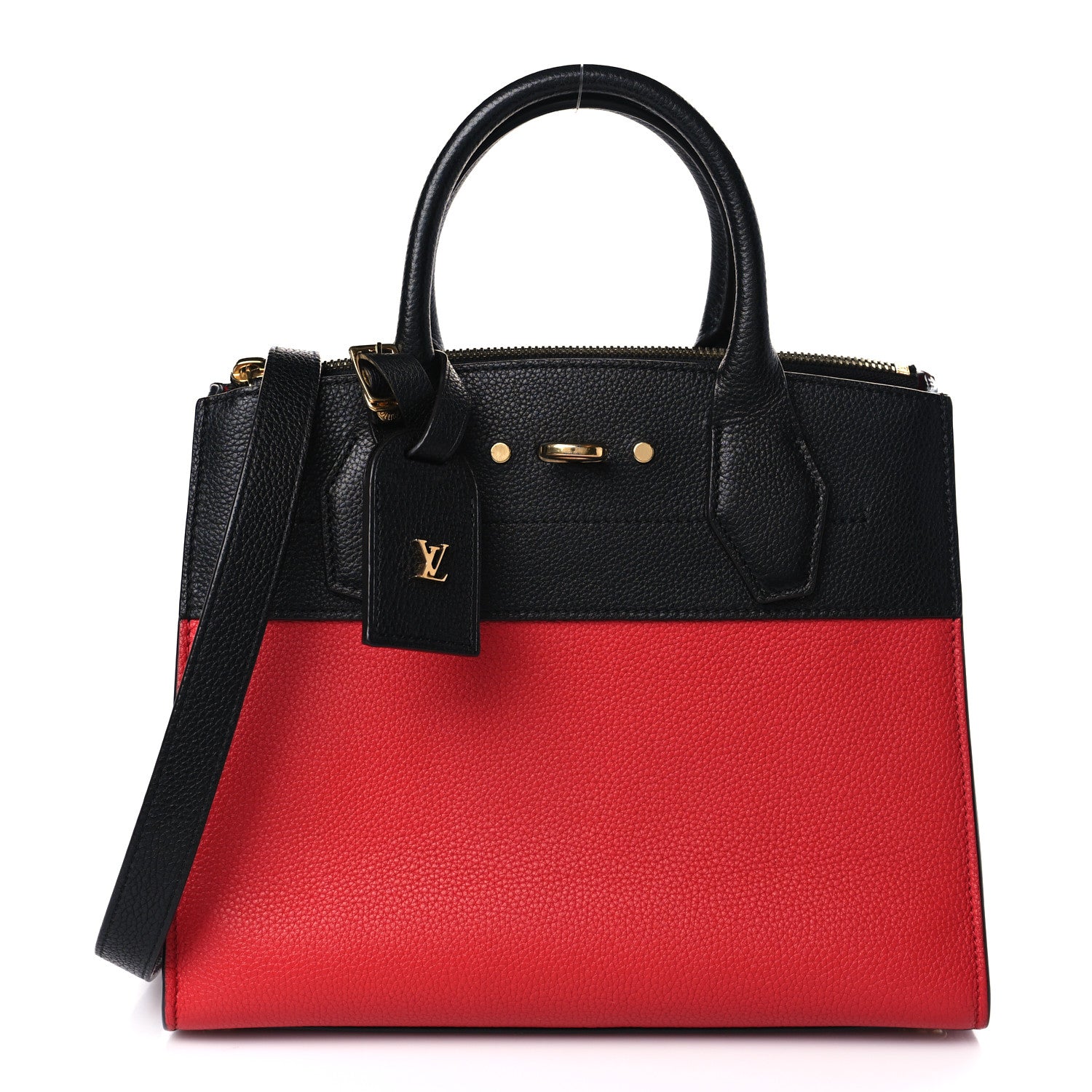 Louis Vuitton Taurillon City Steamer PM Black Rouge 1 of 8