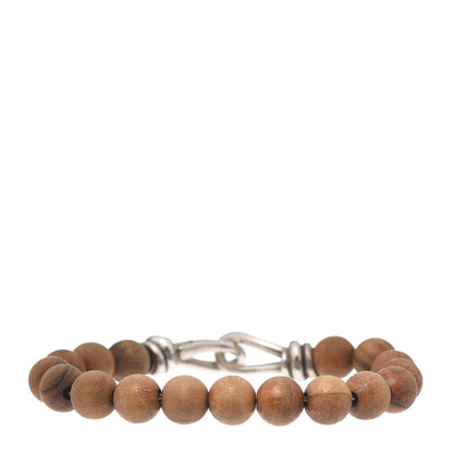 Tiffany Sterling Silver Wood Paloma Picasso Knot Bead Bracelet 1 of 4