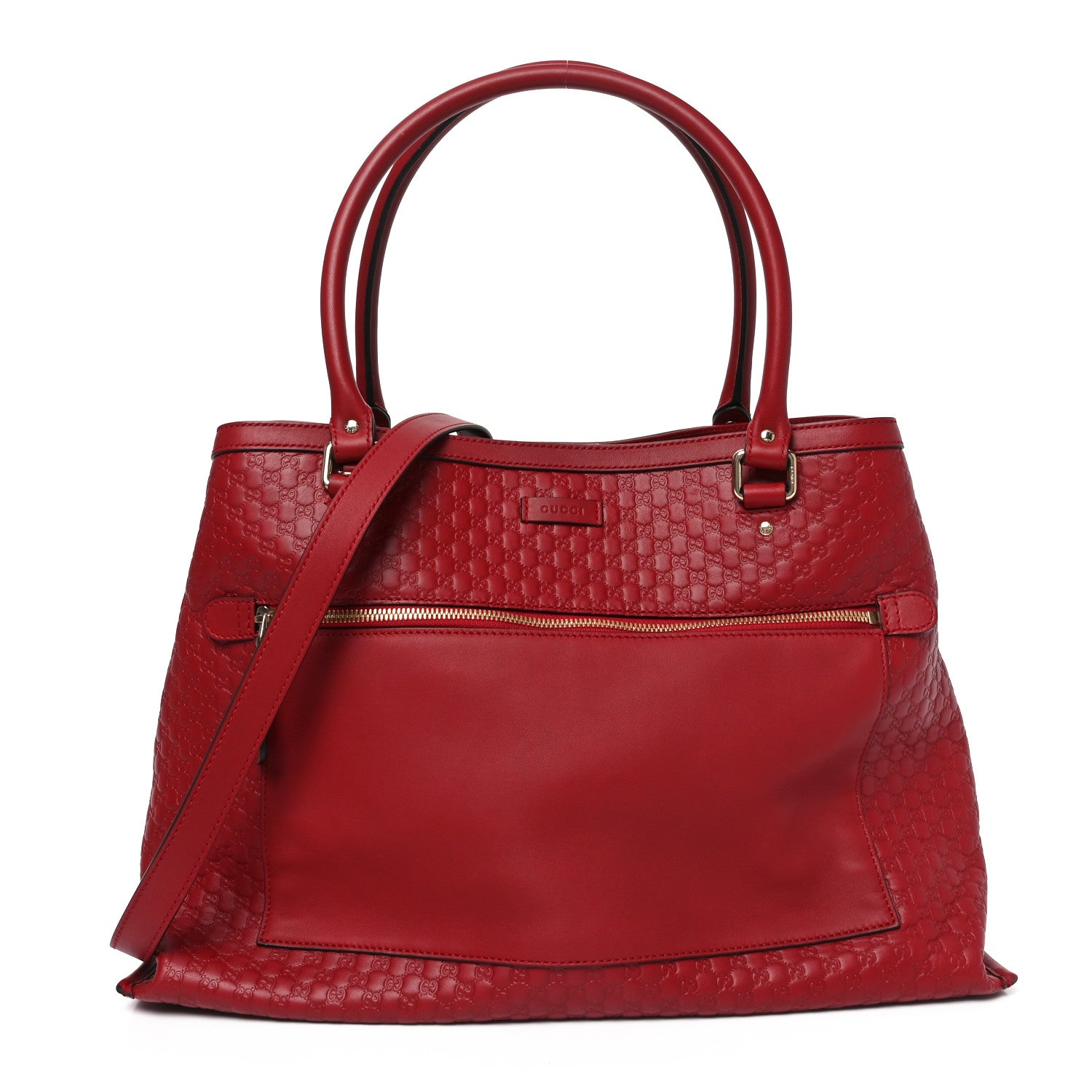 Gucci Soft Microguccissima Large Tote Red 1 of 10
