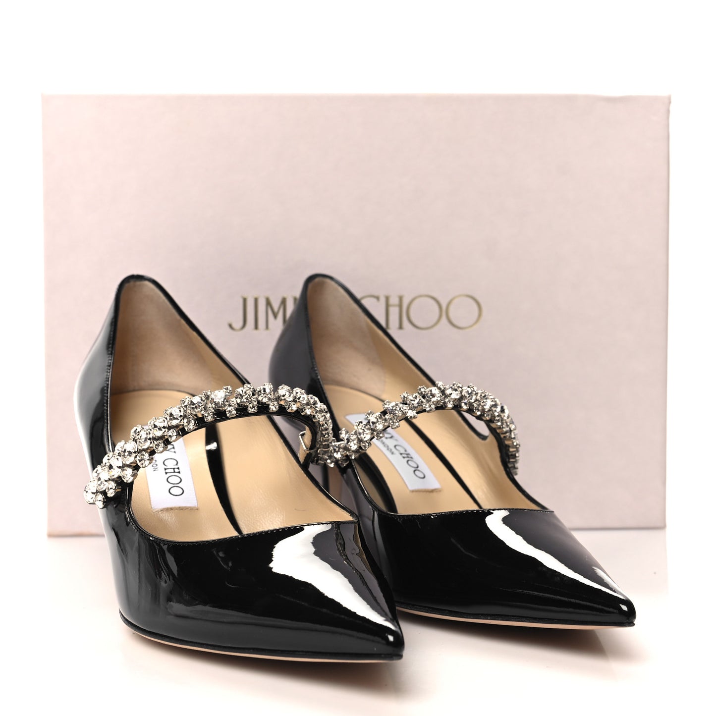 Patent Crystal Bing 65 Pumps 38.5 Black