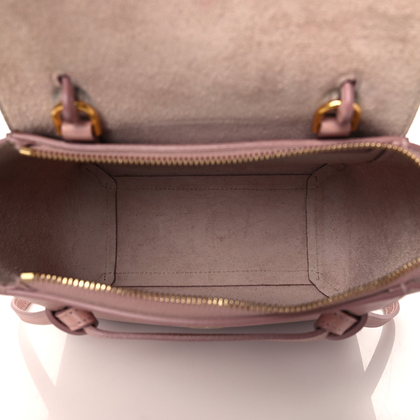 Grained Calfskin Nano Belt Bag Dark Pink