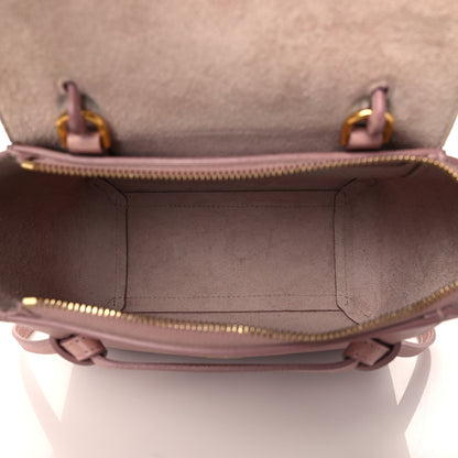 Celine Grained Calfskin Nano Belt Bag Dark Pink 4 of 8