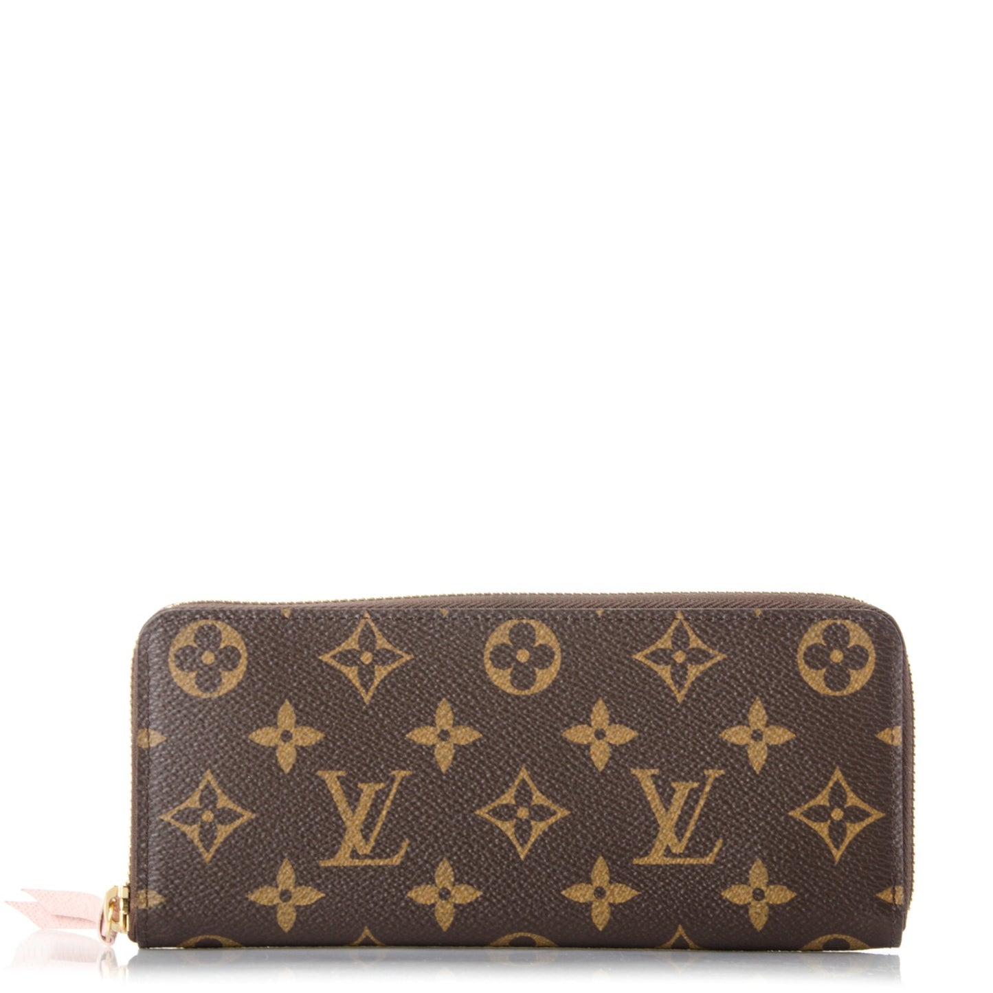 Monogram Clemence Wallet Rose Ballerine