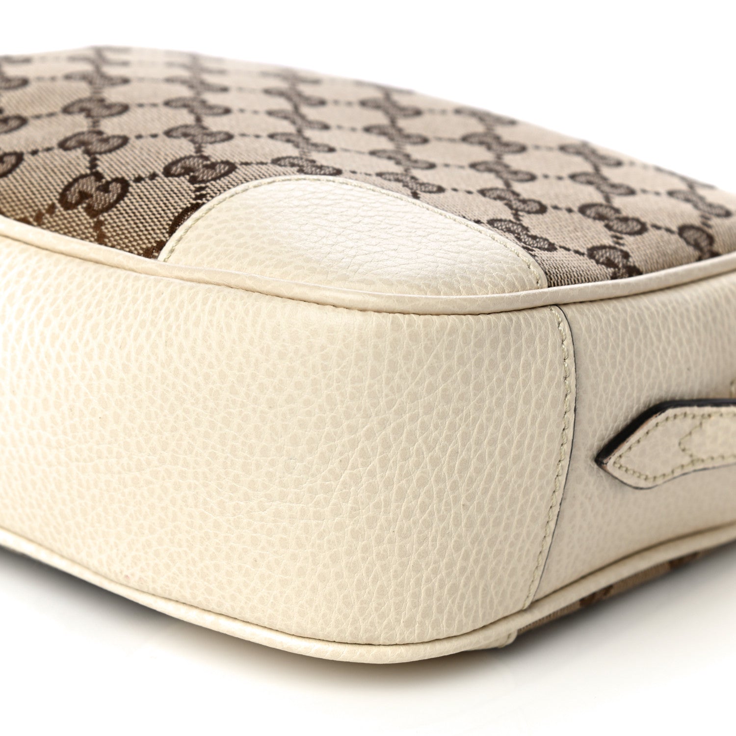 Gucci Monogram Dollar Calfskin Mini Bree Messenger Bag Beige Ebony Avoire 10 of 13