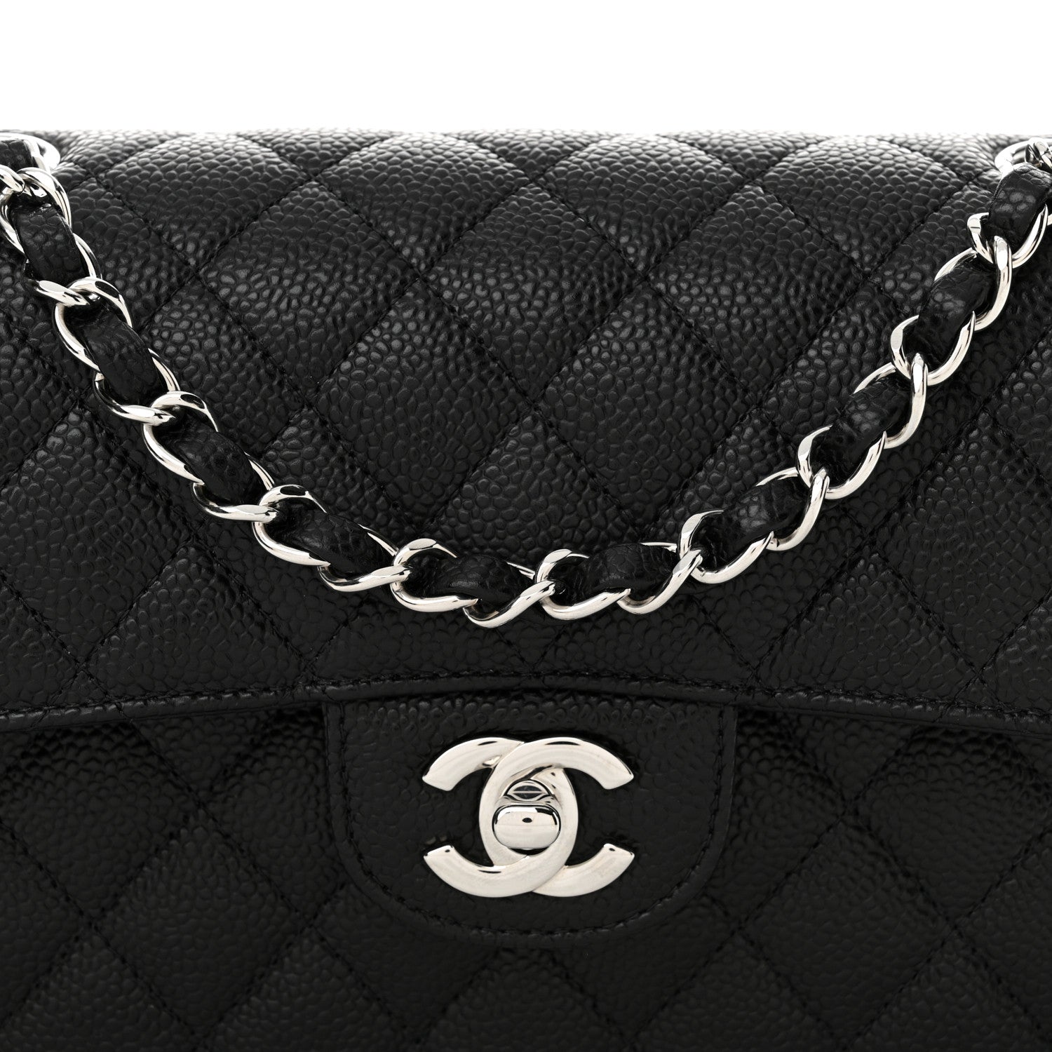 Chanel Caviar Quilted Small Double Flap Black 8 of 11