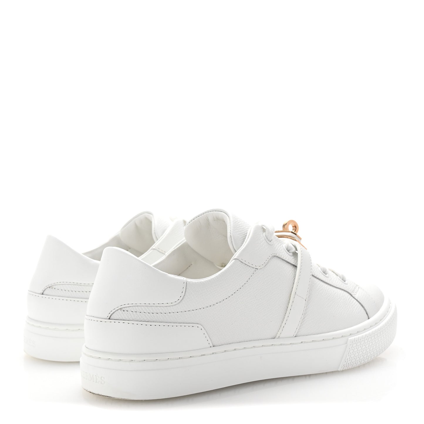 Epsom Calfskin Day Sneakers 37.5 White