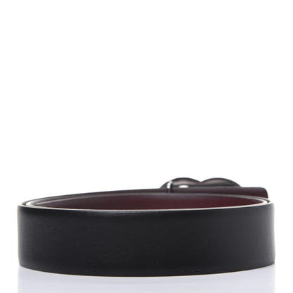 Chanel Calfskin CC Reversible Belt 80 32 Black Burgundy 2 of 7